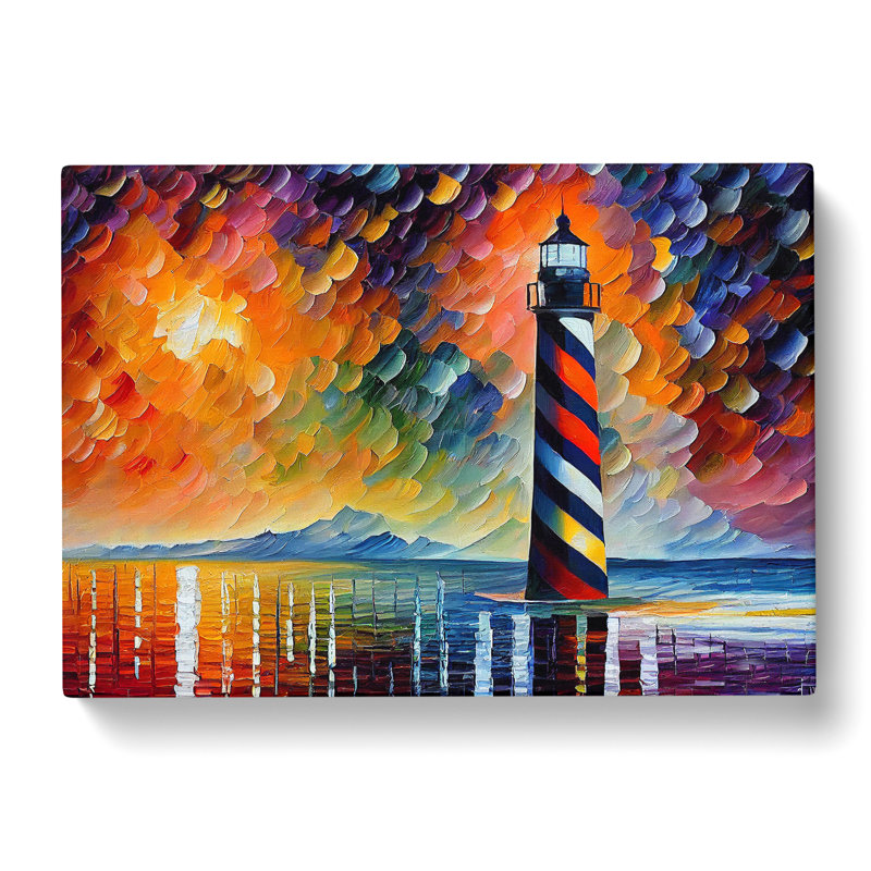 Lighthouse Painting Vol.1 Abstract - Wrapped Canvas, 35cm H x 50cm W x 3cm D