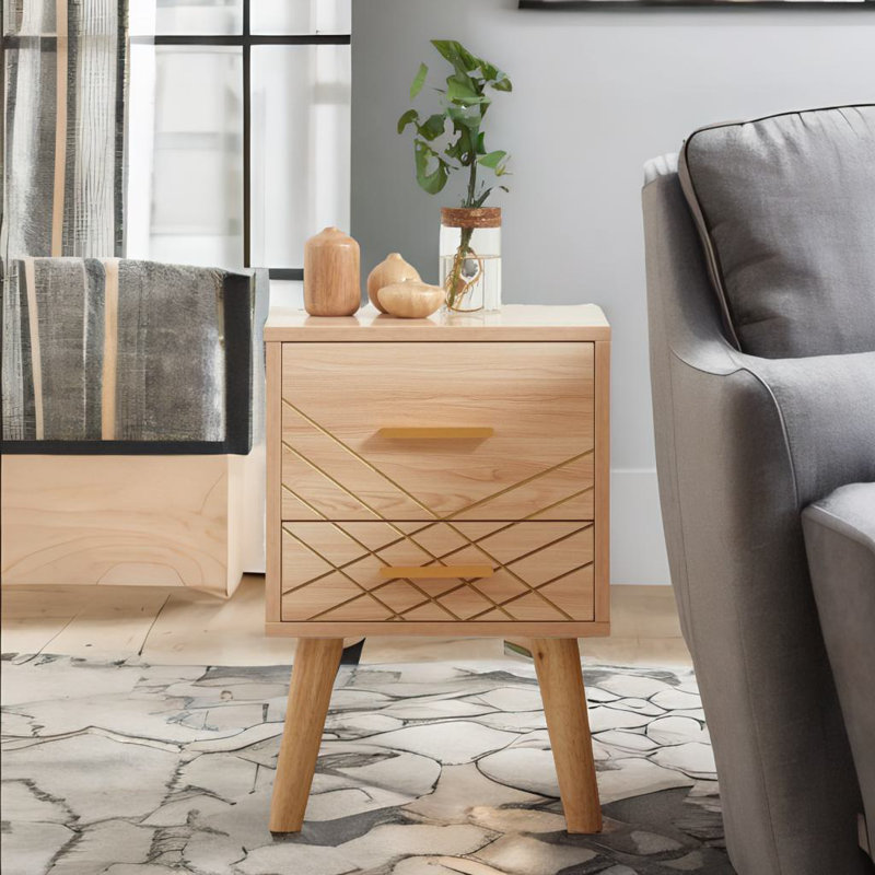 Anden 35cm W Manufactured Wood Bedside Table