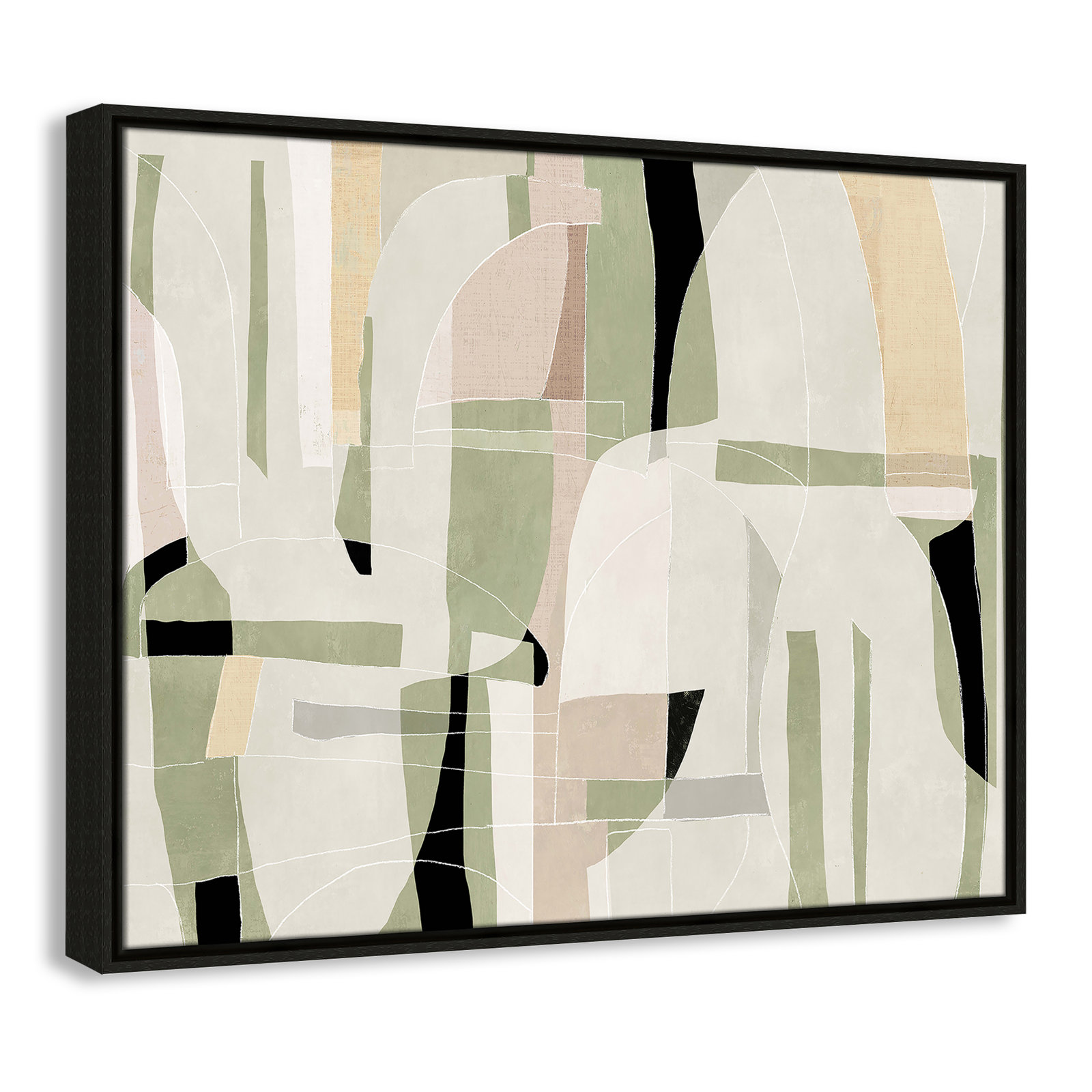 Brienne "Sunny Barcelona" Print, 29.5" W x 23.5" H, Espresso