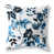 Motif floral bleu / blanc