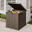 Boîte de rangement verrouillable en résine résistante à l'eau 51 gallons-114985863