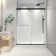 North American Frameless Double Sliding Matte Black Shower Door With Adjustable Soft Closing Function 8Mm Tempered Glass With Nano Easy Cleaning And Stick Explosion-Proof Menbrance