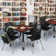 Kee Mobile Square Breakroom Table and Chair Set