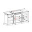 Console média avec grande armoire de rangement, meuble télé multimédia moderne-1089605203