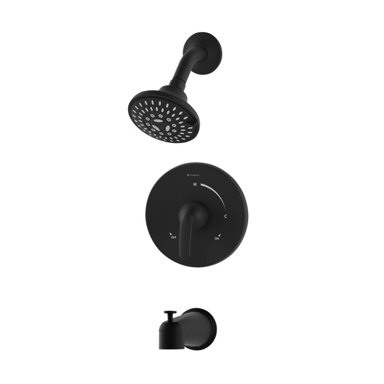 Elm Tub and Shower Faucet Trim with Lever Handle