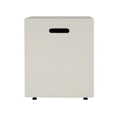 16X20 Inch MGO Tank Holder/Side Table, White