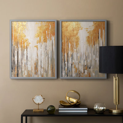 ABSTRACT Series CMXLII - Reproduction encadrée de qualité supérieure - prête à être accrochée - aucun clou requis - aucun clou requis