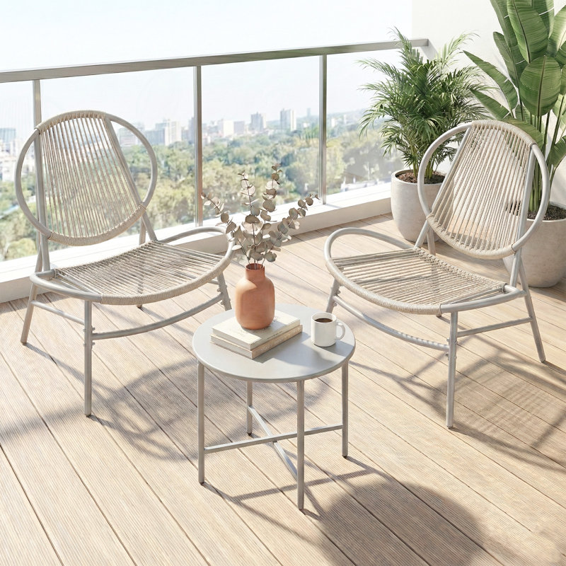 2 - Person Patio Dining Set with Rectangular Table
