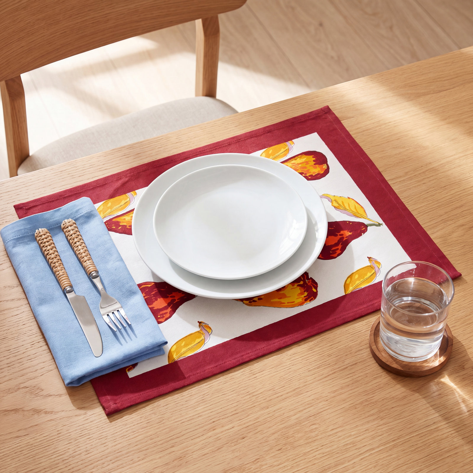 Carla Reversible Linen Placemat