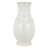 French Perle Giftware White 8" Fluted Vase