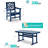 All-weather Hdpe Patio Dining Set With Umbrella Hole-266323898