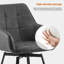 Byun 48cm H Upholstered Metal Armchair-1326517238