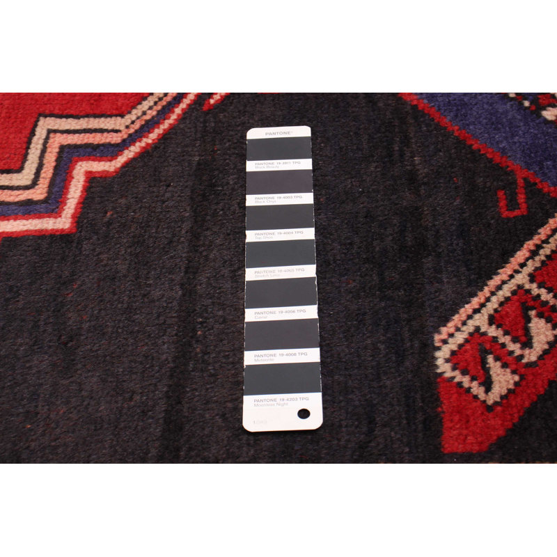 Tapis noir / rouge 3 pi 7 po x 10 pi 2 po Aysun