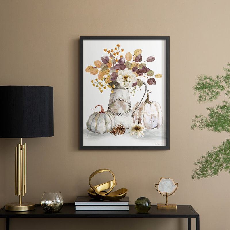 Autumn Arrangement II, reproduction encadrée - bois massif, Noir, noir, noir, noir, H 15 po x l 12 po