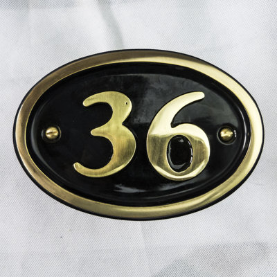 Tyrinia 10cm H Reflective Aluminum House Number