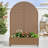 Arch Metal Planter Box with Trellis with Wheels-1646606528-1656732467