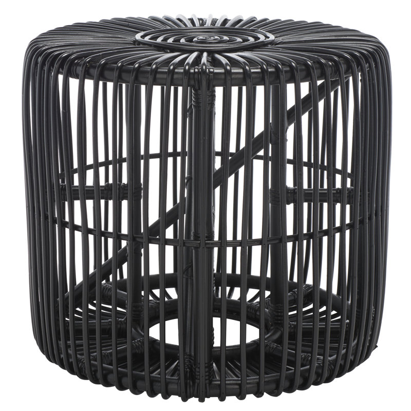 Table de bout haute tambour 19,685039370079 Martensdale, Noir, Noir