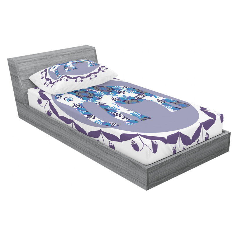 Microfiber Sheet Set, Twin Sheet Set with Fitted Sheet