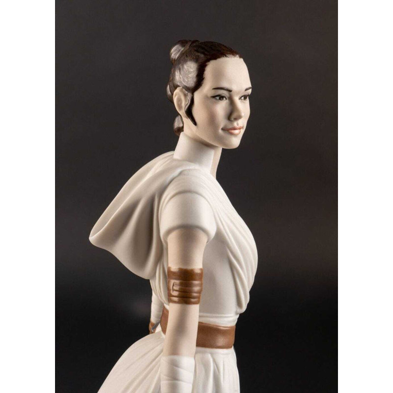 Handcrafted White and Brown Porcelain Rey Figurine