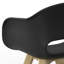 Kona - Chaise de salle à manger d'extérieur en plastique - Noir-1226838273