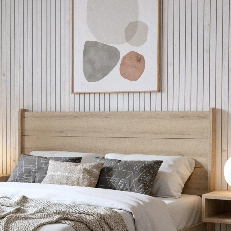 Branquinha 65.2'' W Full Queen Headboard, Oslo Oak