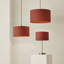 Cotton Blend Drum Pendant Shade ( Slip-On ) in Orange-2139297720