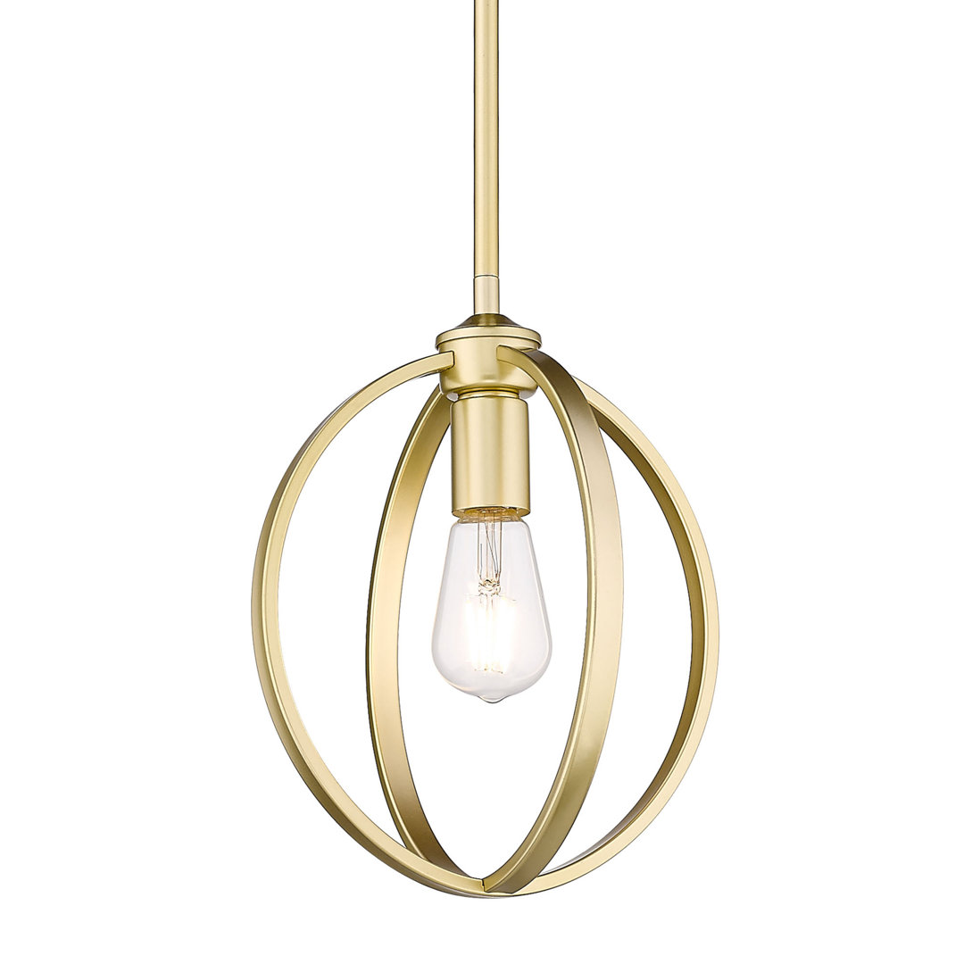 Petitt 1 - Light Olympic Gold Pendant Laurel Foundry Modern Farmhouse® Shade 