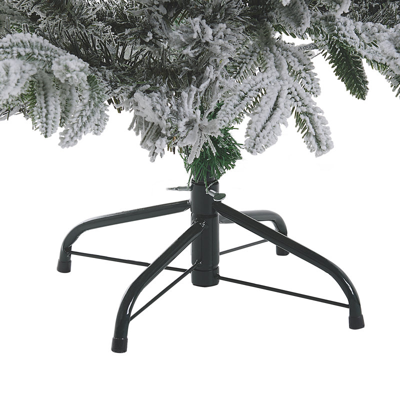 Foraker Artificial Pine Christmas Tree, 3.94ft H x 2.79ft W x 2.79ft D