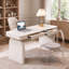 Bureau d'écriture avec tiroirs blanc