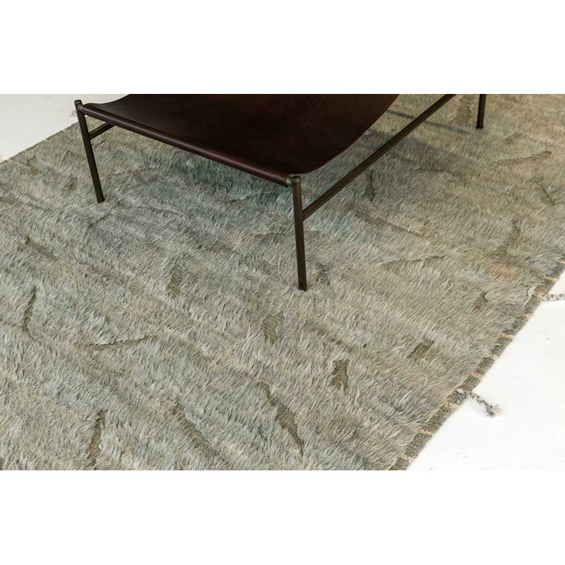 Modern Distressed One-of-a-Kind Rectangle 5'5" X 9'4" Area Rug