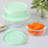 Martha Stewart Hadsell 6 Piece Round Borosilicate Glass Storage Container Set w/ Pop Lids