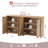 62" Rattan Sideboard - Woven Storage Cabinet for Dining Room & Entryway | Set Includes Two Separate Side Cabinets-1329251739