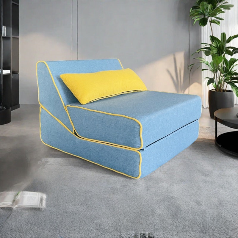 Petit canapé-lit convertible, Bleu