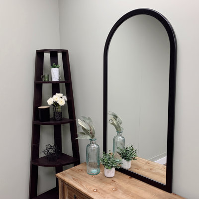 Wood Frame Arch Wall Mirror