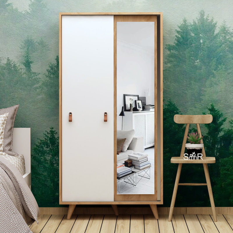 Armoire Pafford, Chêne / Blanc