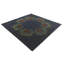 Tapis carré bleu marine Orlando
