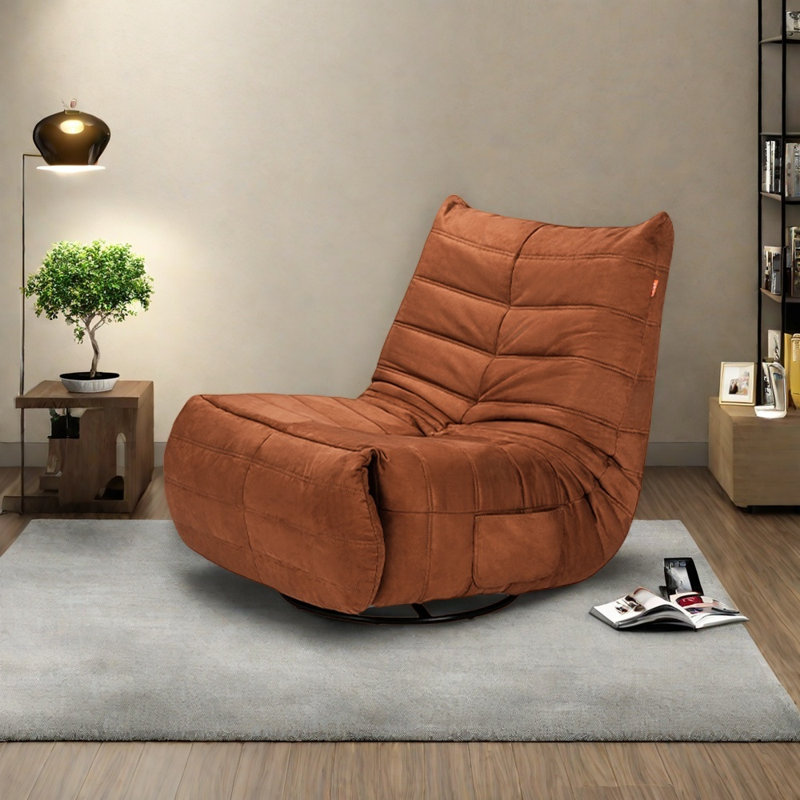Cute and fashionable lounge chair, Reddish Brown