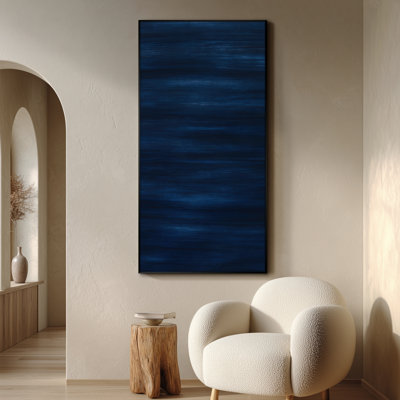 Extra Large Wall Art Fabric Print - Abstract Modern Artwork Artwork Decor for Living Room or Bedroom - "Frame Assembly Required (Unfinished Frame)"