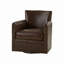 Fauteuil club pivotant en cuir véritable Arsim-898772356