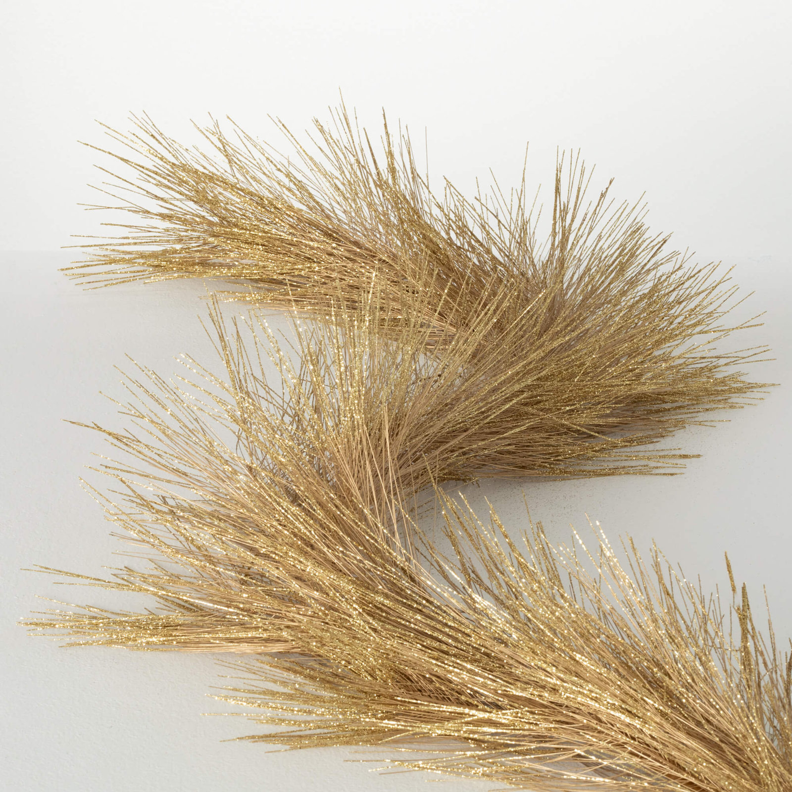 72" Artificial Silver Metallic Pine Christmas Garland, Gold