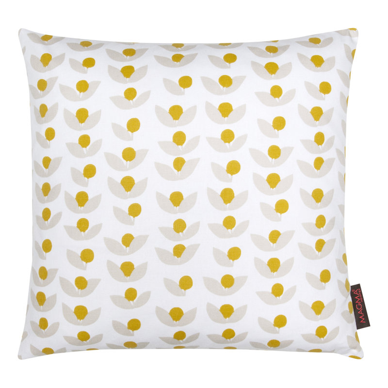 Nora Geometric Cotton Reversible Throw Pillow, 15" x 15"
