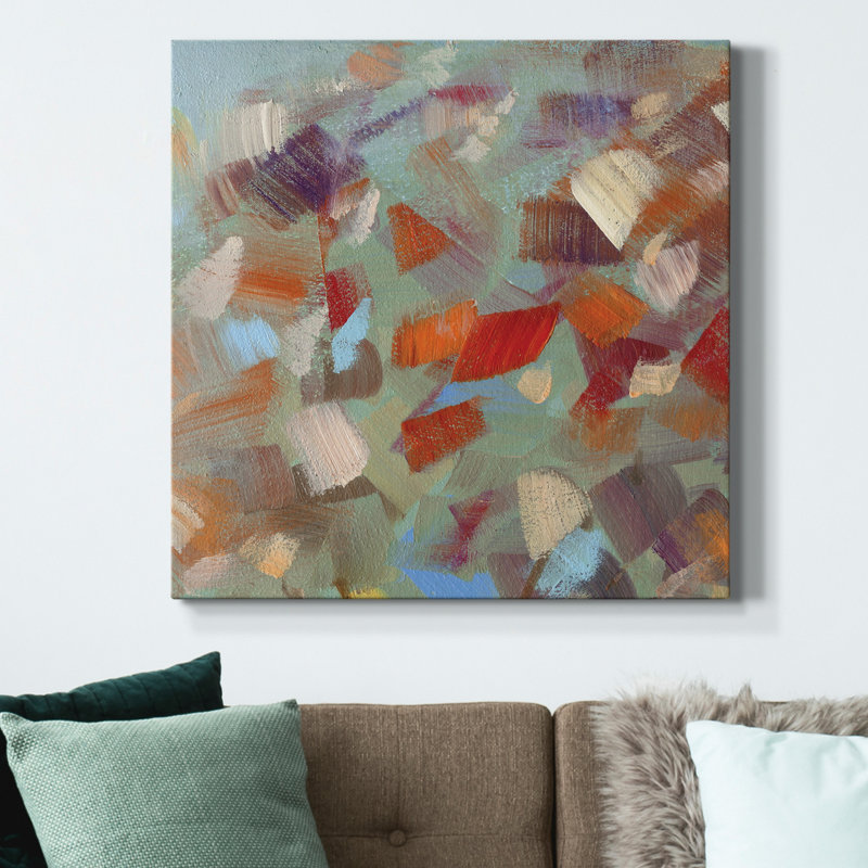 Confetti Party I - impression sur toile tendue, H 24 po x l 24 po x P 1 po