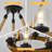 8-Light Farmhouse Chandelier For Dining Room, Round Wood Chandelier With Seeded Glass Shade, Rustic Hanging Ceiling Light Fixture -859899460