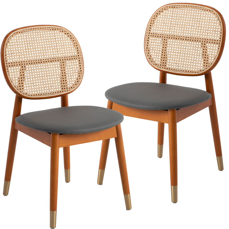 Holbeck Wicker Dining Chair, Gray , 2