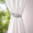 Plume 2 Magnetic Metal Feather Curtain Tiebacks-58714428