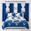 Ensemble de couvre-lit et rideau en microfibre 9 pièces avec 2 taies décoratives et 6 œillets filtrant la lumière 9 pièces-131384276