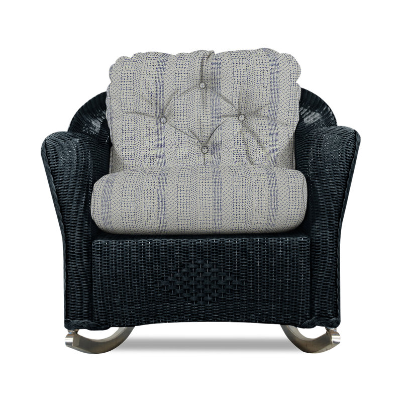 Reflections Outdoor Rocker Chair, Knix Granite, Ebony