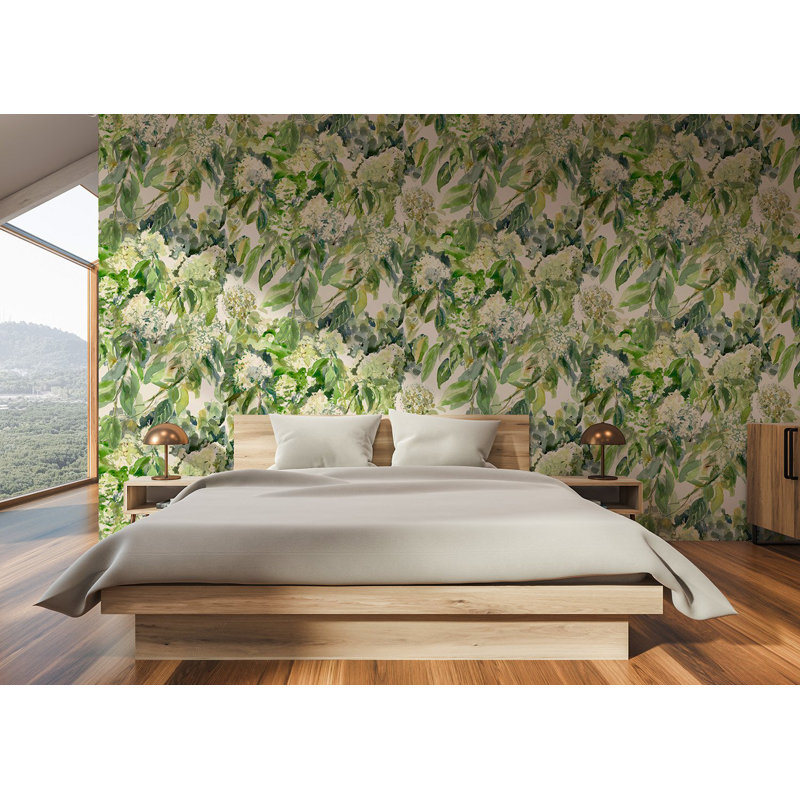 Hydrangea Garden, Limelight, Vinyl