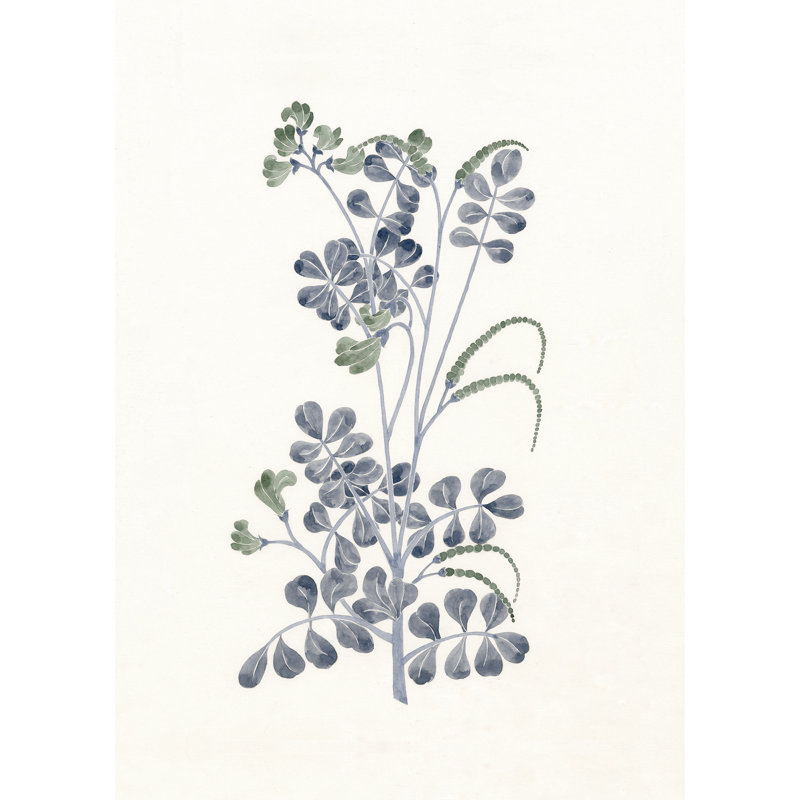 «Green and Blue Botanicals Vintage», reproduction sur toile, H 18 po x l 12 po
