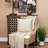 Parkland Collection Faraz Transitional Beige Throw Pillow
